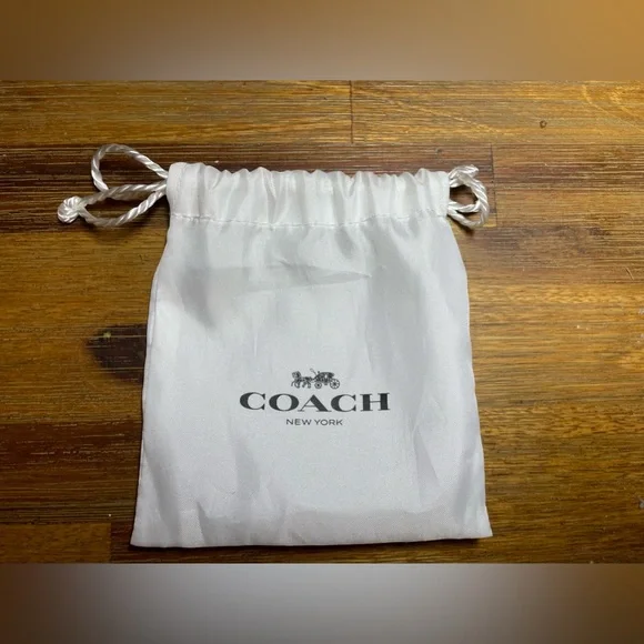 NWT Coach Leather Tassel Key Fob Keyring/ Bag Charm - Picture 7 of 7